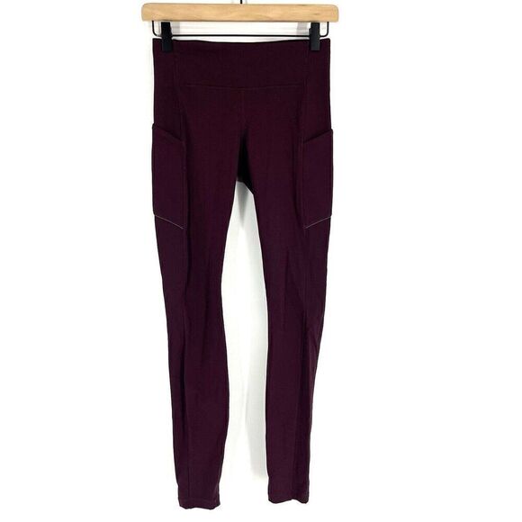Lululemon Speed Up Tight Size 4 Dark Adobe Full On Luxtreme Brushed 28" Pockets - Picture 1 of 6